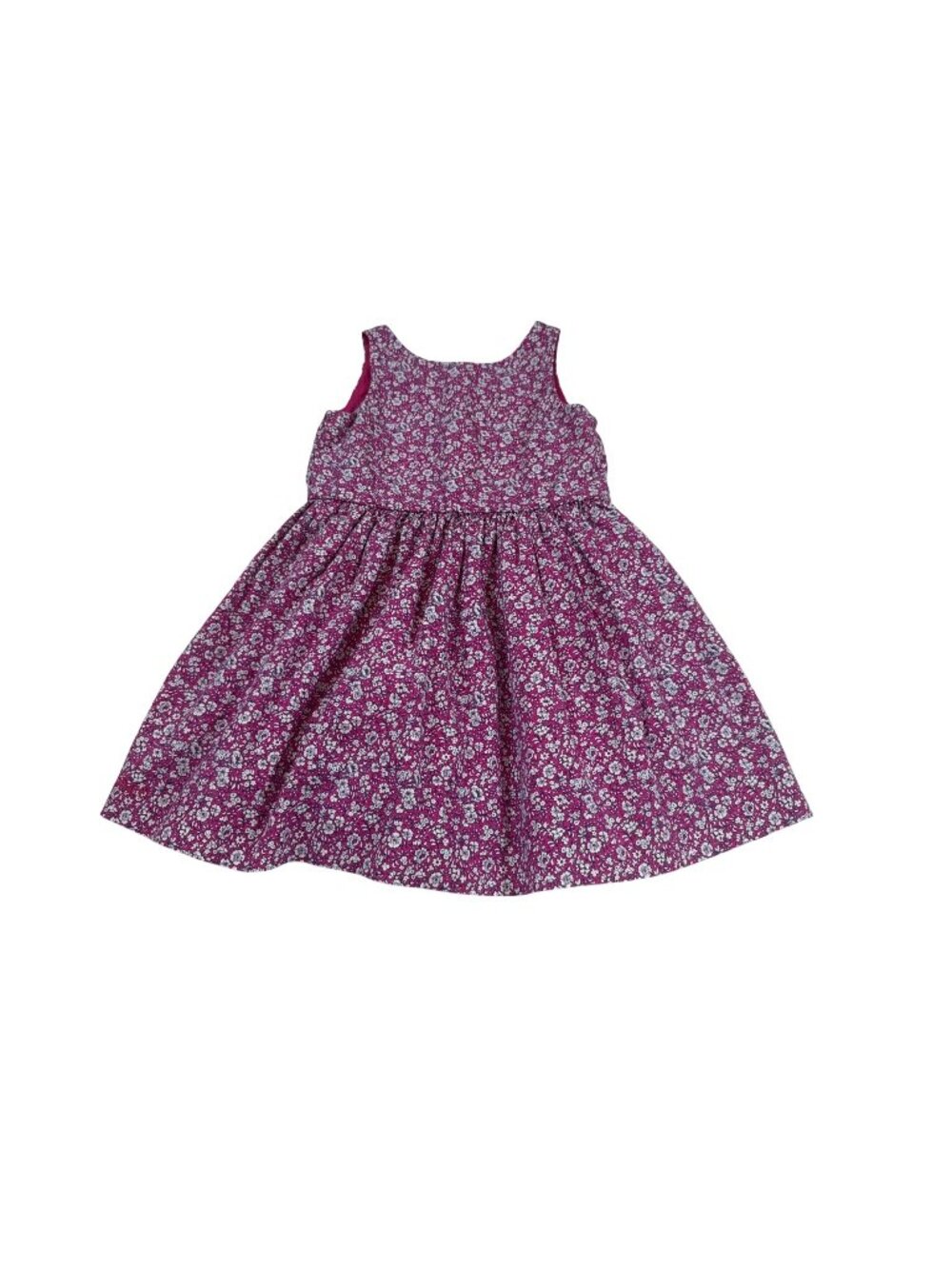Polo Ralph Lauren Girls Floral Pink Dress 4/4T Cotton Sleeveless Lined (881)